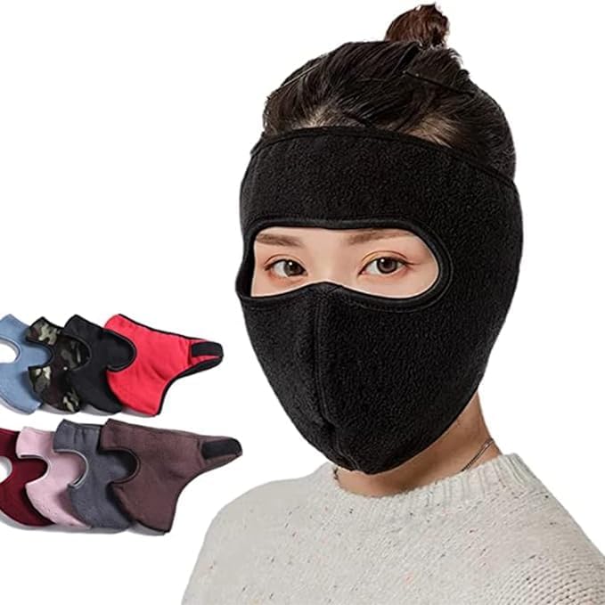Unisex Balaclava Face Mask with Anti-Fog Goggles Fleece | Warm Winter Windproof Skull Cap