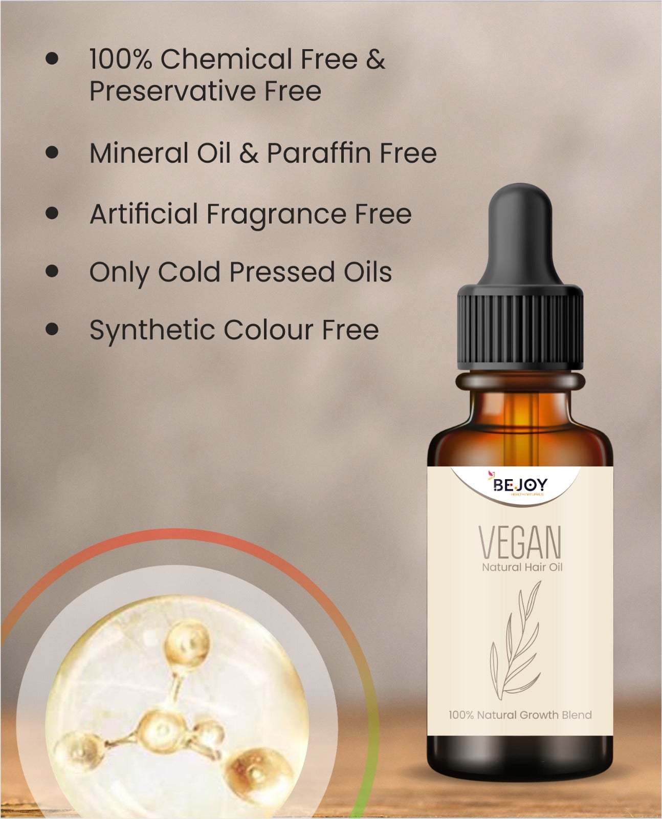 Vegan Natural Hair Oil