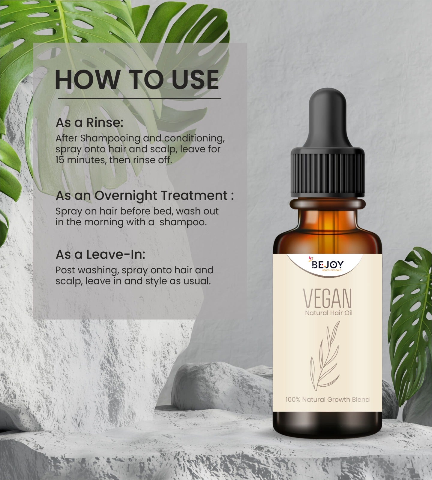 Vegan Natural Hair Oil