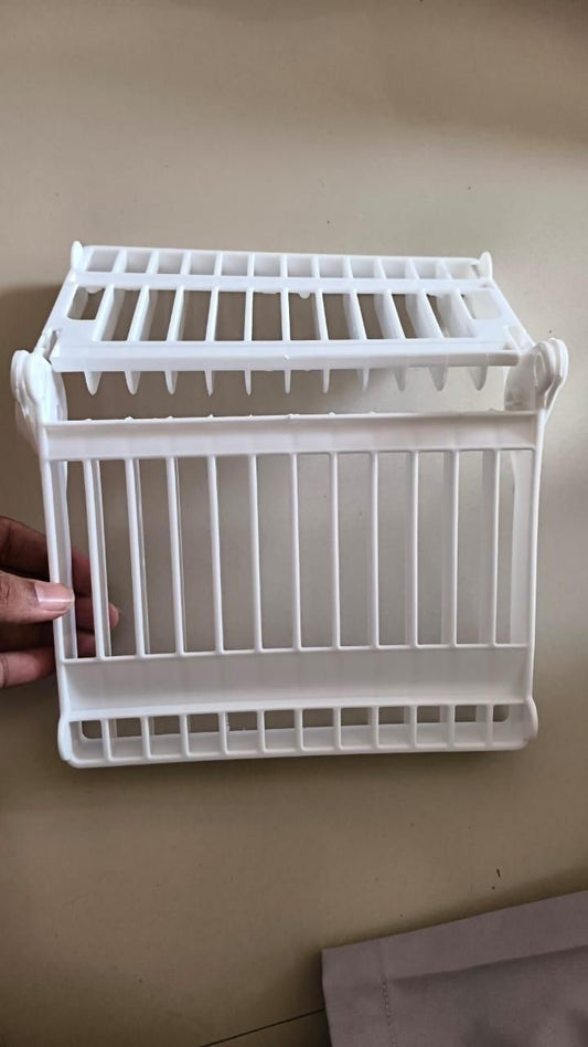 Folding Plastic Kitchen Dish Rack Stand for Kitchen Dinner Plate Holder